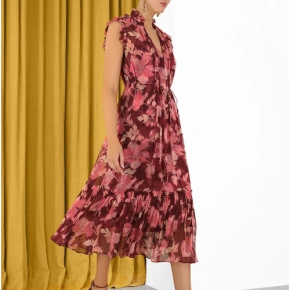 Zimmermann Concert Flutter Silk Dress - Picture 3 of 7